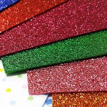 (대원) 글리터 펠트지 접착 1종 반짝이, 골드