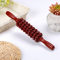 플라스틱 요가 마사지 롤러 스틱 허리 경부 척추 등 어깨 다리 플라스틱 자오선 피트니스 마사지 휴대용 가정, 九轮红色