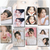 아이유포카 포토카드 고화질 코팅 아이유 고퀄리티 포스트카드 고급 굿즈 여자아이돌 프리미엄, IU-HB07, 5인치 사진 8장 (코팅)