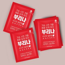 22년 생산 부리나 일반형 포켓형 군용 손난로 80g, 100입