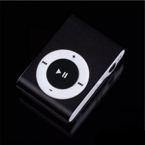 노트북 CD롬 외장 DVD 굽기 휴대용DVD플레이어 2022 새로운 세련된 미러 휴대용 mp3 플레이어 미니 클립 mp3 워크맨 호환 73, 검은 색