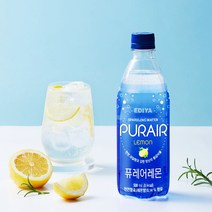 이디야 퓨레어 탄산음료 천연 레몬향 500ml x 20개 스파클링워터