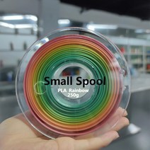 3D프린터필라멘트 SUNLU PLA 3D 필라멘트 250G 펜 리필 1.75MM 소형 스풀 무취 FDM 프린터 막힘 없음 컴퓨, 11 PLA 250G Rainbow01