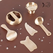 놋마을 방짜 유기 괄사 마사지 마사지기 도구 목욕탕 사우나, 1개, 미니국자괄사