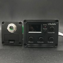 기타 픽업 Cherub GU-3 어쿠스틱 우쿨렐레 프리앰프 시스템 2Band EQ for Ukulele with Chromatic Tuner 우쿨렐레 픽업, 3밴드 UK EQ