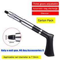 수동 미니 스틸 네일 건 리벳 천장 벽 앵커 와이어 Slotting 장치 홈 패스너 금속 가공 도구, 12 3 Gears Black Carton