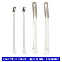 4pcs 100K 서미스터 온도 센서 XH1.25 터미널 3D 프린터 부품 24V 40W 카트리지 히터 XH2.54 Ender-3 S1 핫 엔드, [06] 2pcThermistor2pcHeat, 06 2pcThermistor2pcHeat