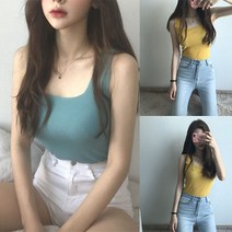 [스타일망고] 데일리 심리니 니트탑 나시