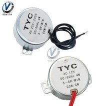 1 마력 모터 tyc 50 동기 ac 2v ac 220v 영구 자석 동기 5 6rpm cw ccw 마이크로파 턴테이블, 그리고 12v