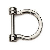납작아령 U형 D링 19MM - 실버, 단품, 1개