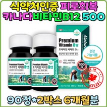 식약처인증 비타민B12 엽산대사 식약처인증 영양제 피로회복제 신경재생 활력 추천 자양강장제 번아웃증후군 수면장애 임산부엽산 비타민 영양제 무기력 기력회복 원기회복 피로회복영양제 캐나다산 대용량
