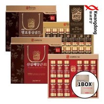 광동 발효 홍삼 골드 / 산삼 배양근 진액(진) 100ml 1박스 5개입 건강선물세트, 광동 산삼배양근(진), 100ml 12개 5세트 1박스(60개)