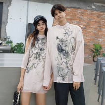 커플시밀러룩 2023 봄 커플 복장 트렌디 드레스 스타일 숏 스커트 원피스 제주도여행