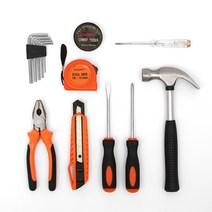 실속 13종 공구세트 렌치5종 망치 펜치줄자 공구함