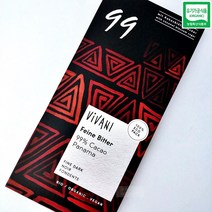 비바니 유기농 다크 99% 초콜릿 80g 10개 1박스, 10개입