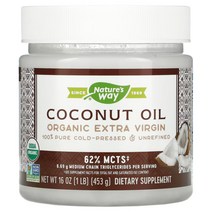 네이처스웨이 코코넛 오일 453g MCT 카프르산 카프릴산 라우르산 라우릭애씨드, 1개