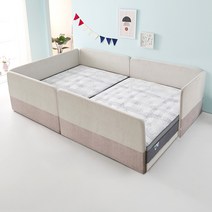 가이온 꽃잠 저상형 패밀리 가족침대, 06. 1000둥지형 _크림브라운