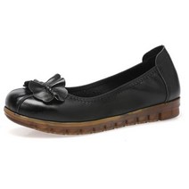 PU 가죽 로퍼 플랫 여성용 패션 편안한 미끄럼 방지 내마모성 신발 엄마 2022