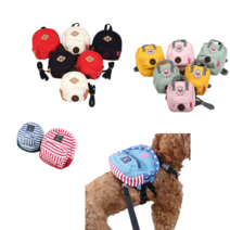 강아지 귀여운 하네스 산책백팩 모음 애견 유치원 패션가방, 05_마린백팩, 레드
