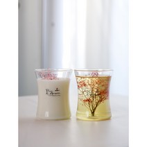워머전용캔들 미니안개 디자인 천연캔들, 300g, 레드로즈