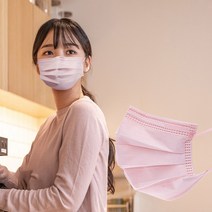 에어에이드 평면형 컬러마스크, 50매입, 2개, 핑크