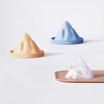 iceberg 디자인 아이스 큐브 트레이 재사용 가능한 실리콘 아이스 큐브 몰드 식품 학년 무료 제빙기 이동식 뚜껑 포함 주방 가제트, 분홍색