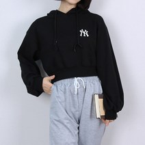 뉴약크롭후드티셔츠