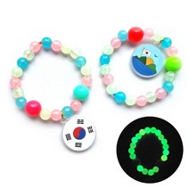 [해피네036]나라사랑 양면 (태극기 독도) 야광 팔찌