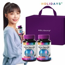 홀리데이즈 칼슘마그네슘아연비타민D 선물세트 (총6개월분), 90정, 2병