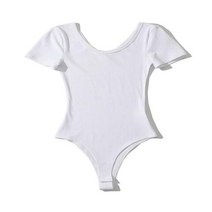 블루레이크 여자 바디 수트 점프 슈트 바프 촬영 바디프로필 의상 솔리드 v넥 반팔 셔츠 성인 플레이수트