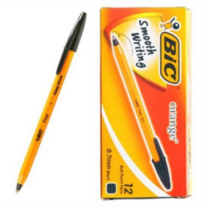 BIC 빅볼오렌지화인 12개입 0.7mm, 흑색, 3세트