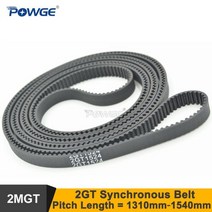 호환 기계 타이밍 벨트 POWGE 1310 1324 1340 1350 1360 1434 1440 1474 1512 1524 1540 GT2 W=6/9mm 2GT 동기 1350-GT, 9mm, 1324-2GT, 1pc