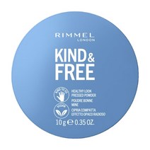 Rimmel 림멜 카인드 앤 프리 100 Translucent 프레스드 파우더 10g Kind & Free Pressed Powder, 1개, 상풍설명참조