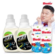 쉬슬러 스포츠의류 도복 등산복 냄새제거 650ml 2개 + 에이프릴 세제 500ml 4개, 단품