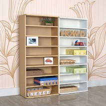 [하우디가구] 은물8단 교구장 수납장 책장 책꽂이 출판사 책장, COLOR:원색