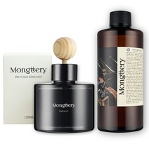 몽때리 차량용 방향제 대용량 리필세트 자동차 디퓨저 120ml+300ml, 망고앤구아바, 선택없음