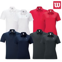 윌슨 반팔티 TRS_7221-8 카라티 테니스 배드민턴