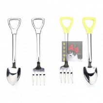 삽모양_티스푼_티포크_스푼_스텐_포크 F531, 실버/포크