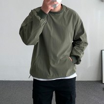 오버핏 나일론 맨투맨 3color