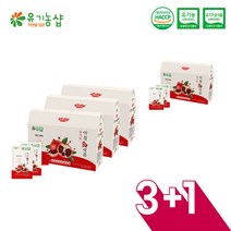 유기농 아침애 석류 75ml 21포 (3+1/총4박스), 3+1
