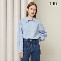 JJ지고트 커프스 프린트 오버핏 블라우스 GM8M0BL90
