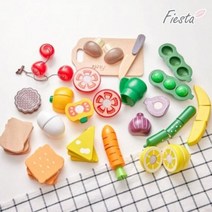 원목자르기 소품세트 모음 어린이날선물 어린이선물 어린이날 요리하기놀이 요리놀이 채소자르기 도마 칼 음식만들기, 01_베이커리 5종