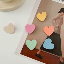 [DM] 사랑스러운 하트모양 파스텔 데일리 집게핀
