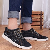 도오빠 남성 데님 스니커즈 연청 진청 운동화 캐주얼 패션화 댄디 남자신발