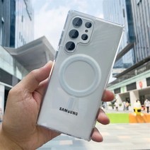 차량용맥세이프 호환 Magsafe 무선 충전기 충격 방지 케이스 삼성 S22 S21 S20 Ultra Plus FE Note20 ZFilp3 ZFold 3 커버용 공식 마그네틱, [14] For ZFold 3, [01] Clear