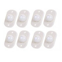 가구 이동 바퀴 만능 지렛대 회전 캐스터 무게에 대 한 액세서리 접착 플라스틱 캐스터 범용 풀리, 8개 플라스틱