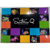 넥센 세인트나인Q 12구 세트 골프공 20세트 20더즌 무료인쇄 골프모임 행사 홀인원 로고 선물 선물용 인쇄 포장 3피스 화이트 컬러 칼라 캐릭터 골프볼, 색상혼합(컬러) 12구 20세트