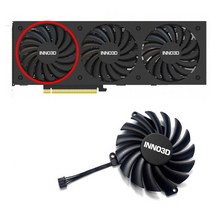 쿨러팬 냉각팬 3pcs CF-12910S DC 12V 0.35A RT 3080TI 3070TI gpu 팬 Inno3D RTX 3080 3070 Ti X3 OC 그래픽 카드, 01 1pcs