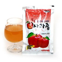 친환경 참사과즙 (120ml x 100포) 박스 (경북의성) 국내산 사과즙만 100% 무첨가 과일주스