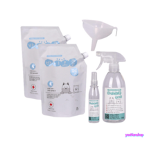 상쾌 바이오클펫 애견 2L+2L 강아지 냄새 탈취제, 용액 2L+2L+500ml용기+100ml용기+깔대기